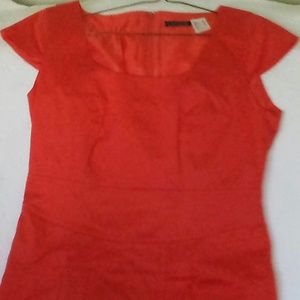 Cap-sleeved  Scoop Neck Dress